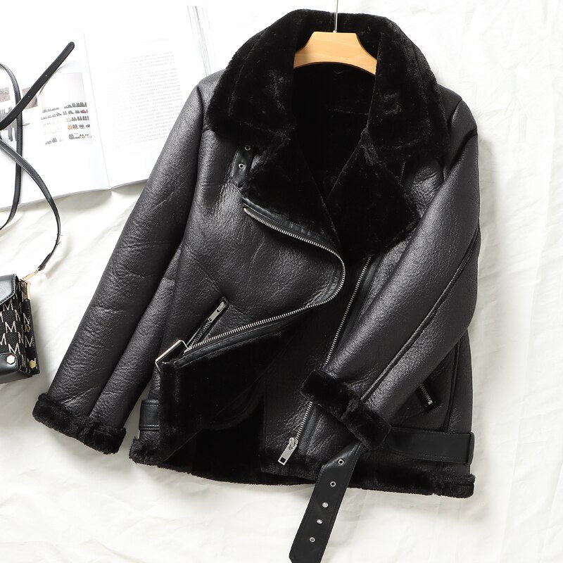 Thick Warm Faux Leather Jackets