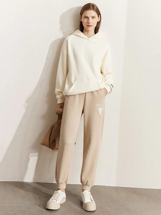 Minimalism Ankle-Length Casual Straight Sweatpants