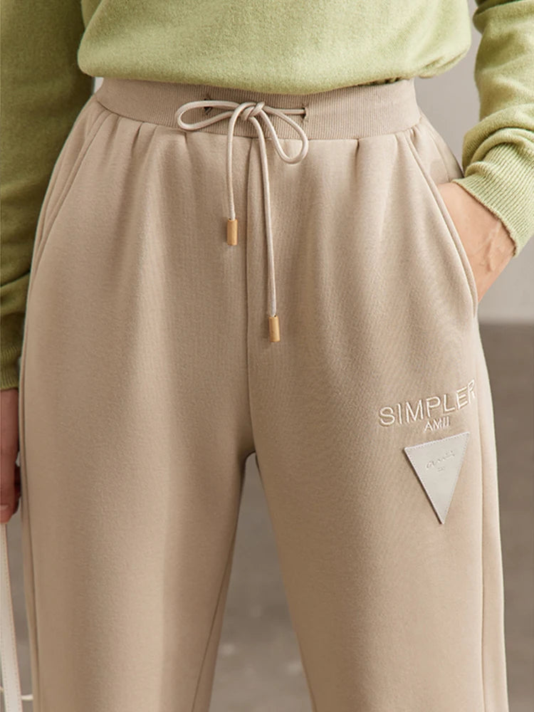 Minimalism Ankle-Length Casual Straight Sweatpants Secondary image
