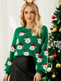 Christmas Knitted Santa Claus Cute Warm Furry Sweater