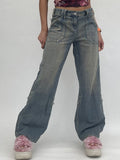 High Waist Vintage Oversized Casual Streetwear Harajuku Straight wide Leg Jeans