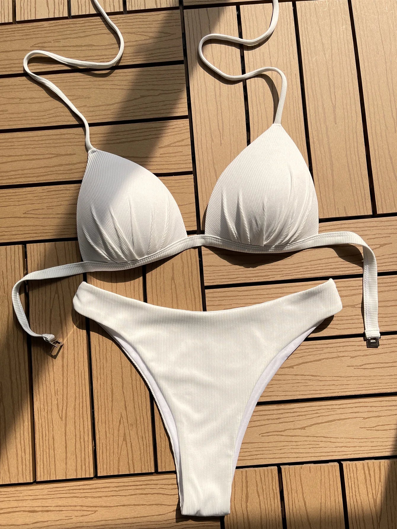 Sexy Hard-Cup Triangle Bikini Set