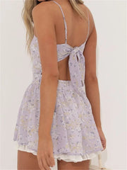 Sexy Sleeveless Spaghetti Strap Backless Mini Dresses