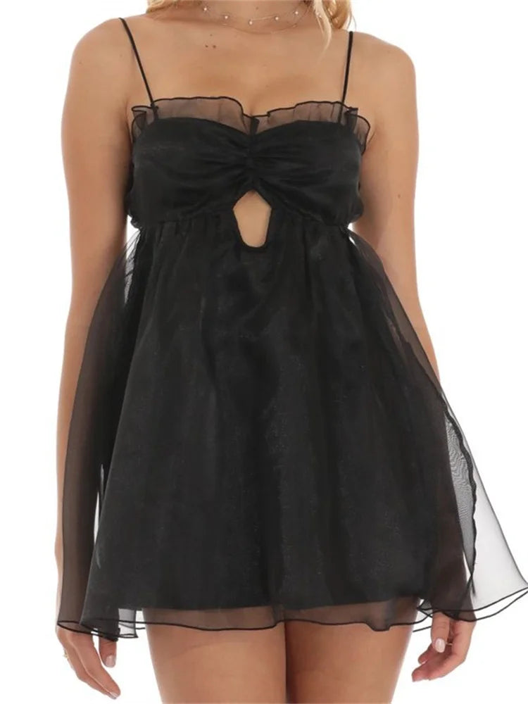 Summer Casual Mesh Sleeveless Mini Dresses Main image