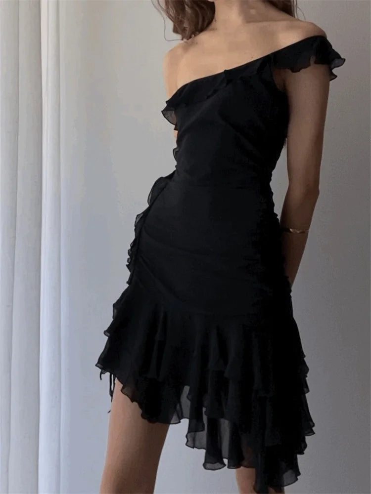 Sleeveless Irregular Hem Party Mini Dresses Main image