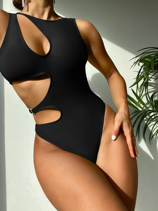 Bodysuit Summer Beach Bathing Suit Basic Swimsuit