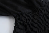 Summer Dresses For Women  Square Neck Smocked Short Puff Sleeve Vacation Beach Style
