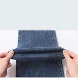 Elastic Pencil Trousers High Waist Ladies Tight Slim Fit Casual Skinny Denim Pants