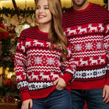 Couple Matching Sweaters Christmas Family Couples Jumpers Warm Thick Casual
