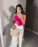 Chic Lady Crop Top Summer Sexy High Street Camis Tank Top Female Camisole