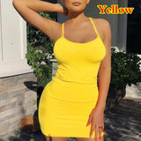 Sexy Spaghetti Strap Camisole Mini Dress