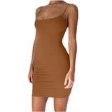 Sexy Spaghetti Strap Camisole Mini Dress