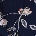 Summer Elegant Office Blouse Women Clothes V-neck 3/4 Sleeve Floral Print Streetwear Shirts