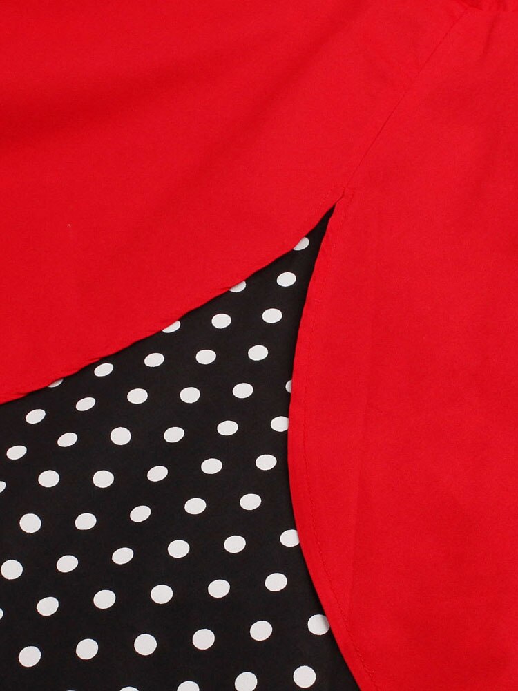 Bow Knot Front Sexy V-Neck Halter Party Vintage 50s Dress Backless Cotton Dresses