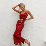 Silk Sexy Long Party Dress