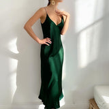 Silk Sexy Long Party Dress