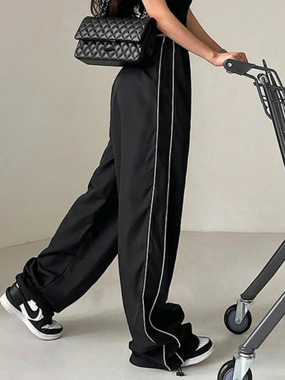 Streetwear Baggy Basic Black Jogging  Sweatpants