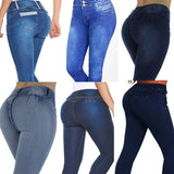 Casual Jeans High Waist Skinny Butt Lifting Elastic Bodycon Pencil Sexy Push Up Hip Ladies Jeans