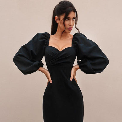 DressBetty - Women In Stock Fashion Sexy V Neck Summer Long Sleeve Dresses