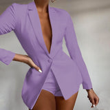 Colorful Long Sleeve Blazer
