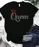 Casual Bricked Letter Print T-Shirts