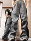 Korean Hip Hop Harajuku Streetwear Lady's Wide Leg Jogger Sweatpants