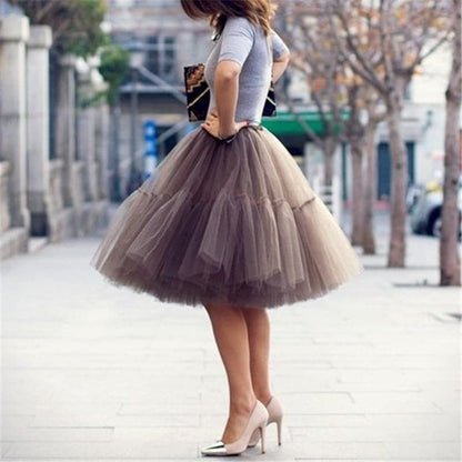 Womens Vintage Midi Pleated Skirts