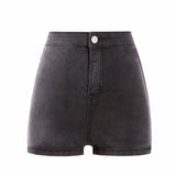 Sexy High Waist Thin Skinny Hips Denim Shorts