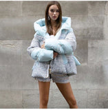 Fluffy Woolen Down Oversized Thicker Warm Coat