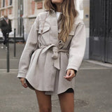 Vintage Woolen Camel  Soft Long Coats