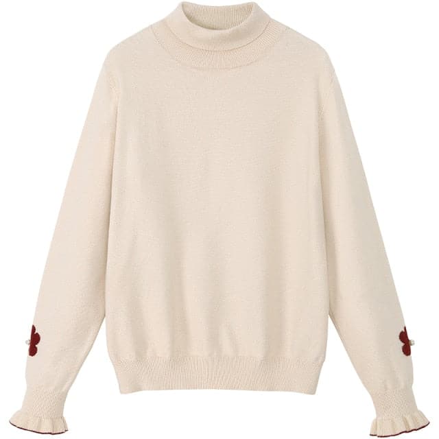 New Fall and Winter Half Turtleneck Sweater Long Sleeve Bottoming Sweater