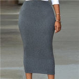 Womens High Elastic Package Hip Skirts