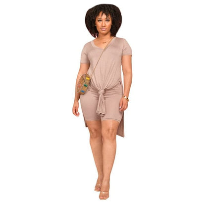 Tracksuit for Women Short Sleeve Two Piece Set