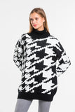 Women's Black Asymmetric Sweater
