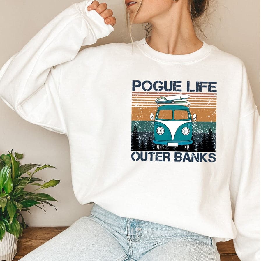Pogue Life Pattern Vintage Carolina Retro Hoodies