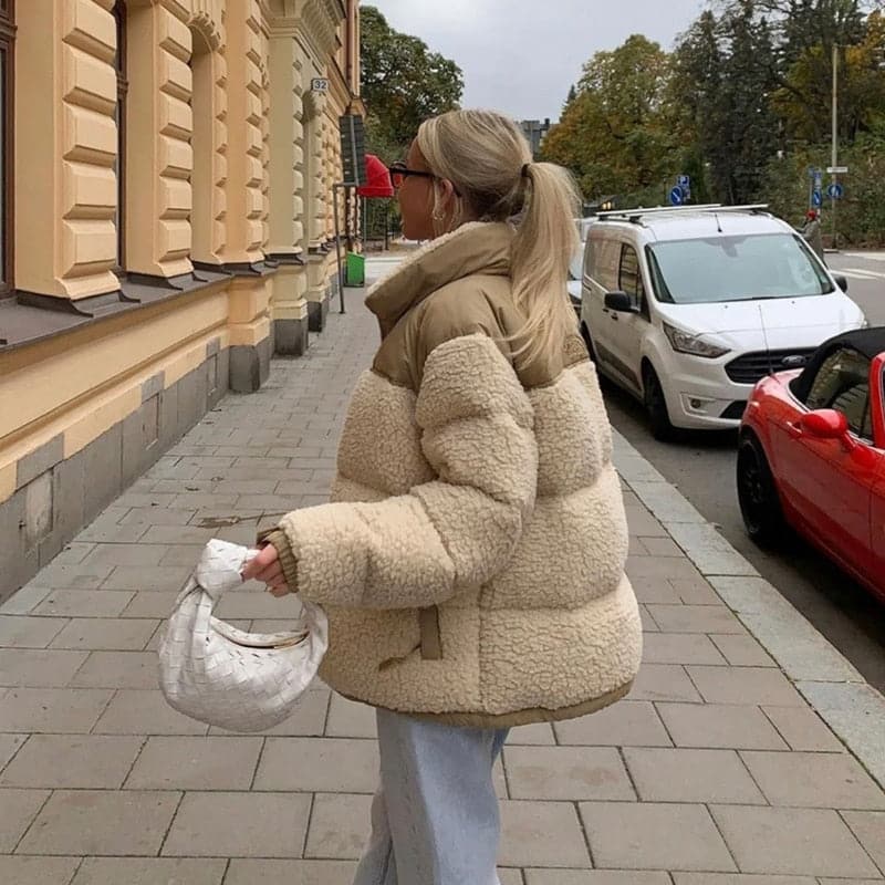DressBetty - Women Faux Shearling Outerwear Coats