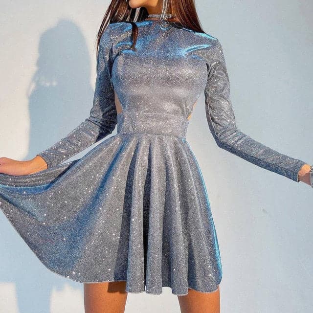NEW Fashion Bling Glitter Dress