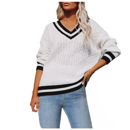 Women Fashion Pullover In Warm Cashmere Knitting Long Sleeve Coats